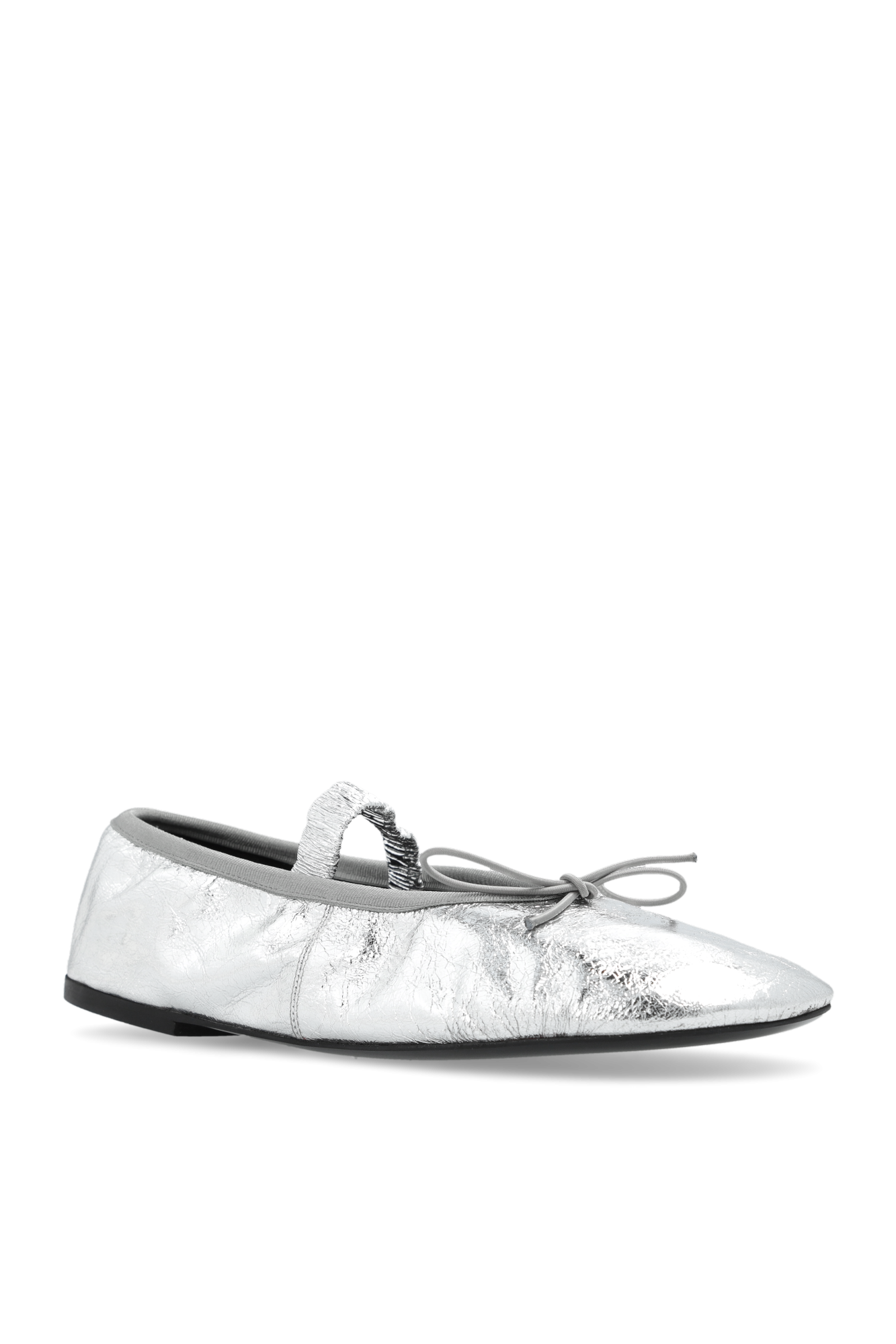 Silver Mary Jane ballet flats Proenza Schouler Vitkac GB